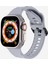 Kalebol Apple Watch 10 46MM/ULTRA 2/ultra 49MM/9 8 7 45MM/SE (2023) Se (2022) Se 6 5 4 44MM/3 2 1 42MM Silikon Spor Saat Kayışı - Gri (Yurt Dışından) 5