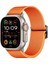 Apple Watch Series 10 42MM/9 8 7 41MM/SE (2023) Se (2022) Se 6 5 4 40MM/3 2 1 38MM Elastik Bant Için Kalebol Naylon Kayış - Turuncu (Yurt Dışından) 5