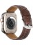 Apple Watch Series 10 46MM/ULTRA 2 Ultra 49MM/9 8 7 45MM/SE (2023) Se (2022) Se 6 5 4 44MM/3 2 1 42MM Saat Kayışı - Çılgın At Dokulu Kahve (Yurt Dışından) 1
