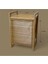 Orta Boy Ahşap Bambu Kirli Sepeti 40X35X60 2