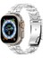 Apple Watch Series 10 42MM/9 8 7 41MM/SE (2023) Se (2022) Se 6 5 4 40MM/3 2 1 38MM Saat Kayışı Titanyum Alaşımlı Bilezik-Gümüş (Yurt Dışından) 5