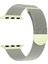 Kalebol Apple Watch Series 10 42MM/9 8 7 41MM/SE (2023) Se (2022) Se 6 5 4 40MM/3 2 1 38MM Milano Metal Saat Kayışı - Yıldız Işığı/yeşil (Yurt Dışından) 1