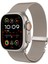 Apple Watch Series 10 46MM/ULTRA 2 Ultra 49MM/9 8 7 45MM/SE (2023) Se (2022) Se 6 5 4 44MM/3 2 1 42MM Için Milanese Saat Kayışı - Altın (Yurt Dışından) 3