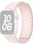 Apple Watch Series 10 Ultra 9 8 7 Se 6 5 4 3 2 1 46MM 49MM 45MM 44MM 42MM Üç Boncuk Tasarımlı Pembe Manyetik Silikon Saat Kayışı (Yurt Dışından) 1