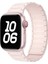Apple Watch Series 10 Ultra 9 8 7 Se 6 5 4 3 2 1 46MM 49MM 45MM 44MM 42MM Üç Boncuk Tasarımlı Pembe Manyetik Silikon Saat Kayışı (Yurt Dışından) 4