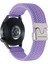22 mm Evrensel Bileklik Paraşüt Tokalı Naylon Örgülü Akıllı Saat Kayışı - Mor (Yurt Dışından) 1