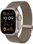 Apple Watch Series 10 46MM Yedek Kayış Milanese Mesh Paslanmaz Çelik Saat Kayışı - Titanyum Altın (Yurt Dışından) 2