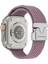 Apple Watch Series 10, 9, 8, 7, Se, 6, 5, 4, 3, 2, 1, 42 Mm, 41 Mm, 40 Mm, 38 mm Paraşüt Tokalı Naylon Örgülü Saat Kayışı - Dumanlı Mor (Yurt Dışından) 1