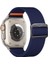 Apple Watch Series 10 46MM/ULTRA 2 Ultra 49MM/9 8 7 45MM/SE (2023) Se (2022) Se 6 5 4 44MM/3 2 1 42MM Için Kalebol Naylon Saat Kayışı - Koyu Mavi (Yurt Dışından) 1