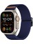 Apple Watch Series 10 46MM/ULTRA 2 Ultra 49MM/9 8 7 45MM/SE (2023) Se (2022) Se 6 5 4 44MM/3 2 1 42MM Için Kalebol Naylon Saat Kayışı - Koyu Mavi (Yurt Dışından) 5