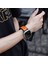 Apple Watch Series 10 42MM/9 8 7 41MM/SE (2023) Se (2022) Se 6 5 4 40MM/3 2 1 38MM Için Çift Renkli Silikon Kayış - Siyah + Turuncu (Yurt Dışından) 5