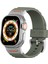 Apple Watch Series 10 46MM/ULTRA 2/ultra 49MM/9 8 7 45MM/SE (2023) Se (2022) Se 6 5 4 44MM/3 2 1 42MM Için Sıvı Silikon Kayış - Orman Yeşili (Yurt Dışından) 3