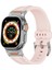 Apple Watch Series 10 46MM/ULTRA 2/ultra 49MM/9 8 7 45MM/SE (2023) Se (2022) Se 6 5 4 44MM/3 2 1 42MM - Retro Gül Rengi Için Spor Sıvı Silikon Kayış (Yurt Dışından) 5