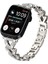 Apple Watch 10 42MM/9 8 7 41MM/SE (2023)/(2022)/(2020) 6 5 4 40MM/3 2 1 38MM Için Çinko Alaşımlı Bükülmüş Saat Kayışı - Starlight (Yurt Dışından) 2