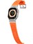 Apple Watch Series 10 46MM/ULTRA 2/ultra 49MM/9 8 7 45MM/SE (2023) Se (2022) Se 6 5 4 44MM/3 2 1 42MM Için Çoklu Delikli Saat Kayışı - Turuncu (Yurt Dışından) 4