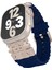 Apple Watch Series 10 46MM/ULTRA 2 Ultra 49MM/SERIES 9 8 7 45MM/SE (2023) Se (2022) Se 6 5 4 44MM/3 2 1 42MM Için Silikon Kayış - Gece Mavisi (Yurt Dışından) 4