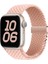 Apple Watch Series 10, 9, 8, 7, Se, 6, 5, 4, 3, 2, 1, 42 Mm, 41 Mm, 40 Mm, 38 mm Paraşüt Tokalı Örgülü Saat Kayışı - Pembe Naylon Kayış (Yurt Dışından) 3