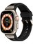 Kalebol Apple Watch 10 46MM/ULTRA 2/ultra 49MM/9 8 7 45MM/SE (2023) Se (2022) Se 6 5 4 44MM/3 2 1 42MM Petek Saat Kayışı - Siyah + Titanyum (Yurt Dışından) 2