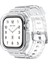 Apple Watch Series 10 46MM/ULTRA 2/ultra 49MM/9 8 7 45MM/SE (2023) Se (2022) Se 6 5 4 44MM/3 2 1 42MM Için Entegre Tpu Kayış + Saat Kılıfı - Şeffaf (Yurt Dışından) 2