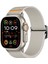 Apple Watch Series 10 46MM/ULTRA 2/ultra 49MM/SERIES 9 8 7 45MM/SE (2023) Se (2022) Se 6 5 4 44MM/3 2 1 42MM Bant-Starlight Için Naylon Kayış (Yurt Dışından) 4