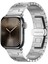 Apple Watch Series 10 46MM/ULTRA 2/ Ultra 49MM/9 8 7 45MM/SE (2023) Se (2022) Se 6 5 4 44MM/3 2 1 42MM Için Titanyum Alaşımlı Kayış - Gümüş (Yurt Dışından) 4