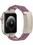 Apple Watch Series 10 42MM/9 8 7 41MM/SE (2023) Se (2022) Se 6 5 4 40MM/3 2 1 38MM Paslanmaz Çelik + Ka Kayış - Mor + Yıldız Işığı Tokası (Yurt Dışından) 1