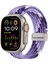 Apple Watch Series 10, 9, 8, 7, Se, 6, 5, 4, 3, 2, 1, 42 Mm, 41 Mm, 40 Mm, 38 mm Paraşüt Tokalı Naylon Örgülü Saat Kayışı - Renkli Mor (Yurt Dışından) 2
