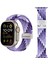 Apple Watch Series 10, 9, 8, 7, Se, 6, 5, 4, 3, 2, 1, 42 Mm, 41 Mm, 40 Mm, 38 mm Paraşüt Tokalı Naylon Örgülü Saat Kayışı - Renkli Mor (Yurt Dışından) 3