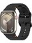Apple Watch Series 10 46MM/ULTRA 2 Ultra 49MM/SERIES 9 8 7 45MM/SE (2023) Se (2022) Se 6 5 4 44MM/3 2 1 42MM Bant Için Silikon Kayış - Siyah (Yurt Dışından) 2