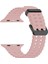 Apple Watch Series 10 46MM/ULTRA 2 Ultra 49MM/SERIES 9 8 7 45MM/SE (2023) Se (2022) Se 6 5 4 44MM/3 2 1 42MM Için Silikon Kayış - Pembe (Yurt Dışından) 5