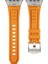 Apple Watch 10 46MM/ULTRA 2/ultra 49MM/9 8 7 45MM/SE (2023) Se (2022) Se 6 5 4 44MM/3 2 1 42MM Ayarlanabilir Kayış Silikon Bant-Titanyum+Turuncu (Yurt Dışından) 3