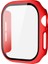 Apple Watch Series 10 42MM Kılıf Için Imak Temperli Cam Filmli Tam Korumalı Entegre Watch Pc Kılıfı - Kırmızı (Yurt Dışından) 3