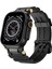 Apple Watch Series 10 46MM/ULTRA 2 Ultra 49MM/9 8 7 45MM/SE (2023) Se (2022) Se 6 5 4 44MM/3 2 1 42MM Için Siyah Tokalı Silikon Kayış - Siyah (Yurt Dışından) 2