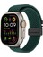 Apple Watch Series 10 Ultra 9, 8, 7, Se, 6, 5, 4, 3, 2, 1, 46 Mm, 49 Mm, 45 Mm, 44 Mm, 42 mm Paraşüt Tokalı Naylon Saat Kayışı - Orman Yeşili (Yurt Dışından) 4