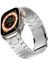 Apple Watch Series 10 42MM/9 8 7 41MM/SE (2023) Se (2022) Se 6 5 4 40MM/3 2 1 38MM Için Titanyum Alaşımlı Saat Kayışı - Gümüş (Yurt Dışından) 5