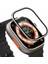 Apple Watch Ultra 2 49MM/ULTRA 49MM Ekran Koruyucu Titanyum Alaşımlı Çerçeve Yüksek Alüminyum-Silikon Cam Filmi-Titanyum (Yurt Dışından) 5