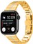 Apple Watch Series 10 42MM/9 8 7 41MM/SE (2023) Se (2022) Se 6 5 4 40MM/3 2 1 38MM Paslanmaz Çelik Kayış-Altın+Gümüş (Yurt Dışından) 2