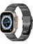 Apple Watch 10 46MM/ULTRA 2/ultra 49MM/9 8 7 45MM/SE (2023) Se (2022) Se 6 5 4 44MM/3 2 1 42MM 5 Boncuklu Titanyum Alaşımlı Kayış - Siyah (Yurt Dışından) 5