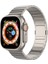 Apple Watch 10 46MM/ULTRA 2/ultra 49MM/9 8 7 45MM/SE (2023) Se (2022) Se 6 5 4 44MM/3 2 1 42MM Titanyum Alaşımlı Saat Kayışı Manyetik Toka-Titanyum (Yurt Dışından) 4