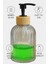 Cam Sıvı Sabunluk – Bambu Başlıklı | Şeffaf Cam Gövde |, Mutfak ve Lavabo Üstü Kullanım Için Modern Pompalı Sabun Dispenseri 300 ml 3