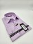Slimfit Lila Erkek Gömlek Pamuk Polyester Dar Kesim Yapısıyla AS0111-120 4