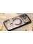 Apple iPhone 17 Pro Kılıf Kamera Lens Korumalı Renkli Magsafe Şeffaf Silikon Siyah 3