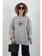 San Francisco Nakışlı Arkası Fermuarlı Oversize Sweatshirt 1