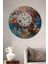 Renkli Kelebekler ve Saat Dekoratif Ahşap Mdf Ev/işyeri Duvar Tablo Yuvarlak Ev/işyeri Duvar Tablo 1