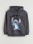 Yeni Sezon Stitch Baskılı Oversize Kadın Kalın Hoodie 1