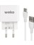 Weko Wk-21435 M7 2.1 Amper Telefon Şarj Adaptörü + Type-c Kablo 2