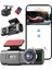 D28 Wifi Dashcam Araç Ön Arka, 4K+1080P, Araç Kamerası Araç Kamerası 64GB Sd Kart Hediye 1