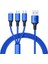 Pm-26334 3 In 1 Mavi 1.2 Metre Şarj Kablosu 1