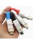 2in1 Anahtarlık Type C / Lightning Mini Anahtarlık Usb Şarj Kablosu Pm-26061 3