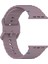 Apple Watch Series 10 42MM/9 8 7 41MM/SE (2023) Se (2022) Se 6 5 4 40MM/3 2 1 38MM Bant Için Kalebol Silikon Kayış - Duman Moru (Yurt Dışından) 5